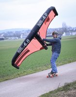 Klaus Leins beim Wingskating