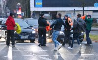 Zivilpolizisten unterbinden Protest der Letzten Generation in Reutlingen