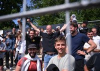 Fussball Relegation zur Regionalliga Sued 2024/2025
TSG Balingen - Tuerk Guecue Friedberg