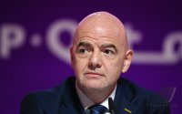 FUSSBALL WM 2022 Eroeffnung Pressekonferenz: FIFA Praesident Gianni Infantino (Schweiz)