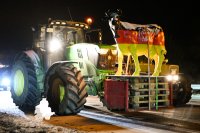 Themenbild: Bauernprotest in Rottenburg (Kreis Tuebingen), Blockade Autobahnzubringer B 28