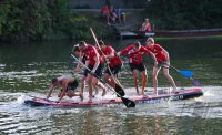 Volleyball Mannschaften des TV Rottenburg beim Team Stand Up Paddling