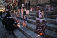 Kundgebung, Rettet Gaza, auf dem Holzmarkt in Tuebingen