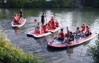 Volleyball Mannschaften des TV Rottenburg beim Team Stand Up Paddling