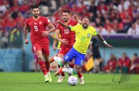 FUSSBALL WM 2022 Vorrunde: Brasilien - Serbien