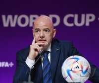 FUSSBALL WM 2022 Eroeffnung Pressekonferenz: FIFA Praesident Gianni Infantino (Schweiz)