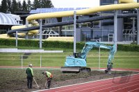 Fussball International EURO 2024: Hermann-Saam-Stadion bekommt einen neuen Rasen