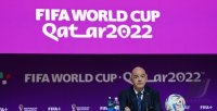 FUSSBALL WM 2022 Eroeffnung Pressekonferenz: FIFA Praesident Gianni Infantino (Schweiz)