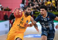 Basketball 1. Bundesliga 23/24: Tigers Tuebingen - MLP Academics Heidelberg