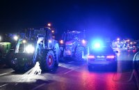 Themenbild: Bauernprotest in Rottenburg (Kreis Tuebingen), Blockade Autobahnzubringer B 28