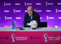 FUSSBALL WM 2022 Eroeffnung Pressekonferenz: FIFA Praesident Gianni Infantino (Schweiz)