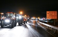 Themenbild: Bauernprotest in Rottenburg (Kreis Tuebingen), Blockade Autobahnzubringer B 28