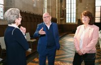 Auswaertige Kabinettssitzung im Kloster Bebenhausen (Sommerrefektorium)