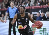 Basketball 1. Bundesliga 23/24: Tigers Tuebingen - HAKRO Merlins Crailsheim