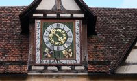 Schmuckbild / Wetterbild; Sonnenuhr im Innenhof des Kloster Bebenhausen