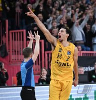 Basketball 1. Bundesliga 23/24: Tigers Tuebingen - Wuerzburg Baskets