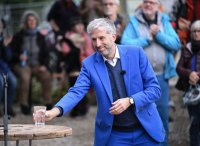 Eroeffnung der Radbruecke West in Tuebingen durch OB Boris Palmer