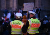 Kundgebung, Rettet Gaza, auf dem Holzmarkt in Tuebingen