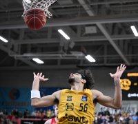 Basketball 1. Bundesliga 23/24: Tigers Tuebingen - Wuerzburg Baskets