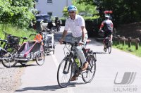 Tuebingen; Oberbuergermeister Boris Palmer auf dem Fahrrad