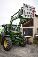 Themenbild: Bauernprotest in Rottenburg (Kreis Tuebingen), Blockade Autobahnzubringer B 28