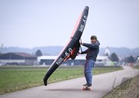 Klaus Leins beim Wingskating