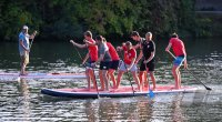 Volleyball Mannschaften des TV Rottenburg beim Team Stand Up Paddling