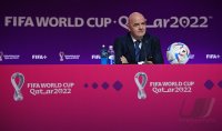 FUSSBALL WM 2022 Eroeffnung Pressekonferenz: FIFA Praesident Gianni Infantino (Schweiz)