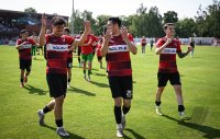 Fussball Relegation zur Regionalliga Sued 2024/2025
TSG Balingen - Tuerk Guecue Friedberg