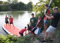 Volleyball Mannschaften des TV Rottenburg beim Team Stand Up Paddling