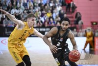 Basketball 1. Bundesliga 23/24: Tigers Tuebingen - HAKRO Merlins Crailsheim