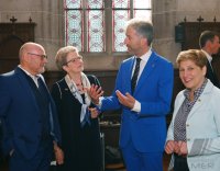 Auswaertige Kabinettssitzung im Kloster Bebenhausen (Sommerrefektorium)