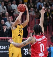 Basketball 1. Bundesliga 23/24: Tigers Tuebingen - Wuerzburg Baskets