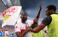 Fussball 1. Bundesliga Saison 22/23 Relegation: VfB Stuttgart - Hamburger SV