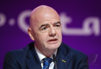 FUSSBALL WM 2022 Eroeffnung Pressekonferenz: FIFA Praesident Gianni Infantino (Schweiz)