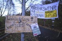 Themenbild: Protest gegen den geplanten Bau des Schindhaubasistunnels