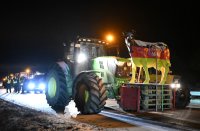 Themenbild: Bauernprotest in Rottenburg (Kreis Tuebingen), Blockade Autobahnzubringer B 28