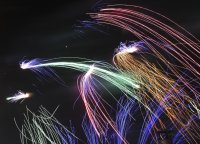 Schmuckbild Feuerwerk beim Weihnachtsdorf in Dettlingen