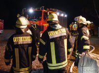 Holzstapel Brand in Rottenburg - Oberndorf