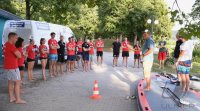 Volleyball Mannschaften des TV Rottenburg beim Team Stand Up Paddling