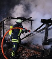 Brandserie: Schuppen-Brand in Rottenburg - Oberndorf