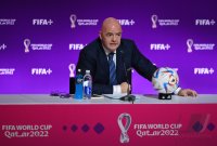 FUSSBALL WM 2022 Eroeffnung Pressekonferenz: FIFA Praesident Gianni Infantino (Schweiz)