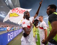 Fussball 1. Bundesliga Saison 22/23 Relegation: VfB Stuttgart - Hamburger SV