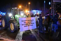 Themenbild: Bauernprotest in Rottenburg (Kreis Tuebingen), Blockade Autobahnzubringer B 28