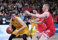 Basketball 1. Bundesliga 23/24: Tigers Tuebingen - Wuerzburg Baskets