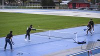 Schmuckbild, Sportfoto der Woche; Pickelball im SV 03 Stadion