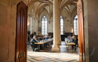 Auswaertige Kabinettssitzung im Kloster Bebenhausen (Sommerrefektorium)