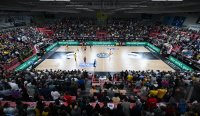 Basketball 1. Bundesliga 23/24: Tigers Tuebingen - FC Bayern Muenchen Basketball