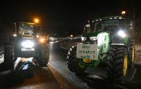 Themenbild: Bauernprotest in Rottenburg (Kreis Tuebingen), Blockade Autobahnzubringer B 28