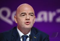 FUSSBALL WM 2022 Eroeffnung Pressekonferenz: FIFA Praesident Gianni Infantino (Schweiz)